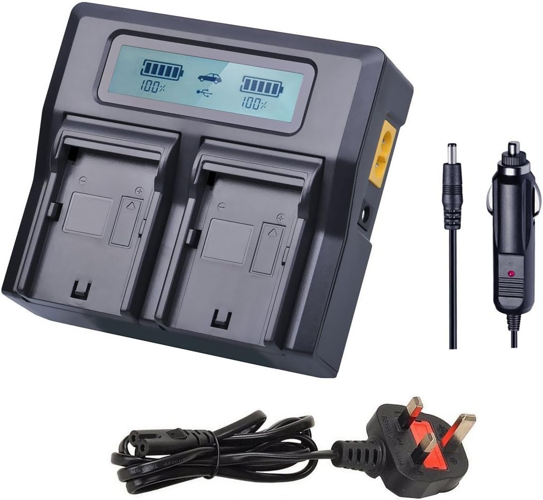 TOOFEY® EN-EL15 Quickly LCD Dual Battery Charger for Nikon EN EL15,EN-EL15A, D7100, D7000, D7200, D750,D810, D610, D800, D600, D800e, D500, v1 Digital Cameras, Replacement of MH-25 Charger