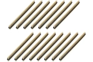 bnafes 15pcs 50 Way Double Row Straight Pin Male Header Strip 1.27mm Pitch