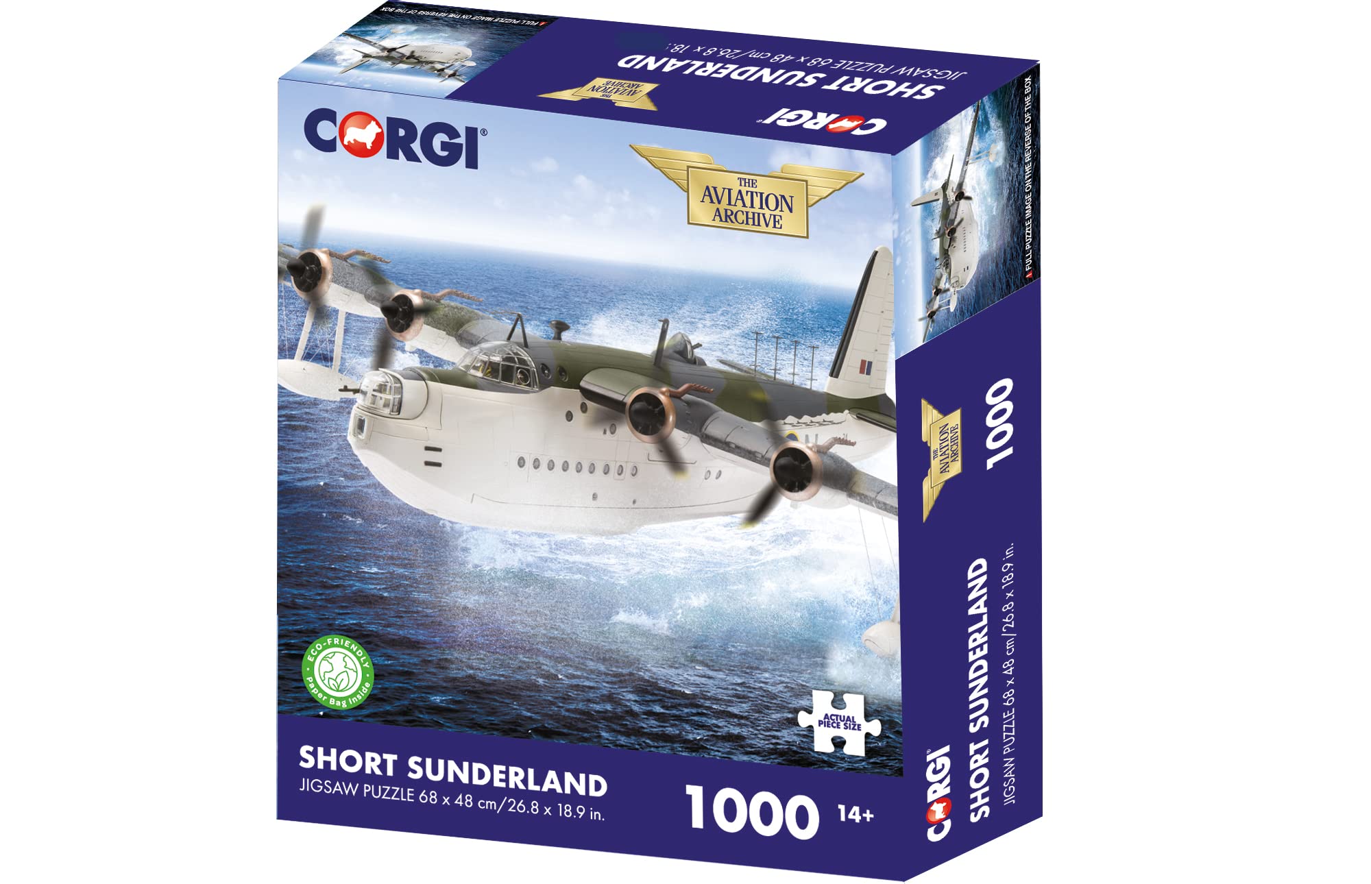 Corgi Short Sunderland,1000 piece jigsaw puzzles