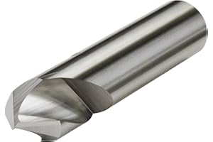 Micro 100 SPD-250-090 Spotting & Centering Drill, 90° Point Angle, 1/4" Dia, 3/4" Flute Length, 1/4" Shank Dia, 2-1/2" OAL, Uncoated
