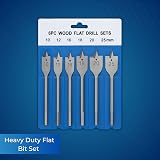 iTrend 6pc Heavy Duty Flat Wood Drill Bit Set 1/4 Hex Shaft DIY Tools view 7