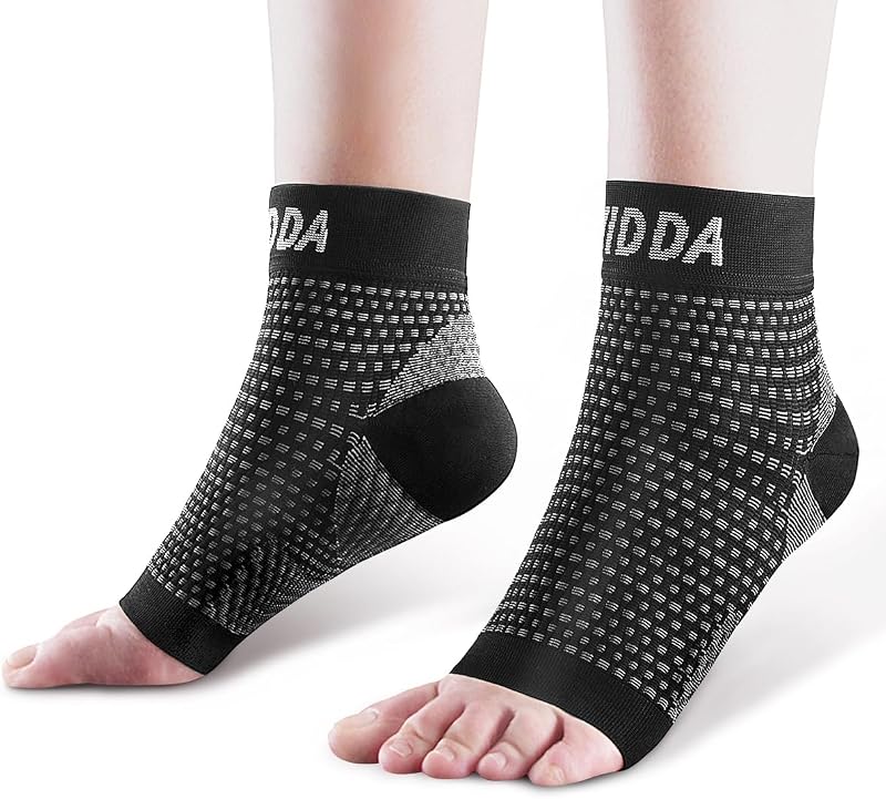 AVIDDA 2 Pairs Ankle Support Brace Compression Sleeve Black S