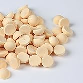 Mefuny 500pcs Mini Half Wooden Beads, 12mm Unfinished Round Split Wood Balls for DIY Projects and Craft Supplies