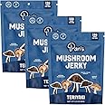 Pan's Mushroom Jerky, Vegan Snacks, Dried Mushrooms Shiitake, Plant based Jerky, Meatless Jerky, Gluten Free, High in Fiber, with Teriyaki flavor (2.2 Ounce, Pack of 3)