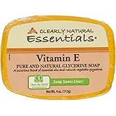 CLEARLY NATURAL BAR SOAP,GLYCERINE,VIT E, 4 OZ, 6 pack