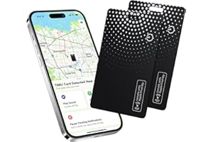 TIMU 2-Pack Air Tracker Tag Wallet Tracker [Apple MFi Certified] (iOS Only) Bluetooth Tracker Smart Finder for Apple Find My, iPhone Card Wallet Finder, Wireless Charging, for Bags, Keys, Passport