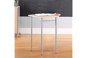 Guidecraft Standing Modular Desk for Adults and Kids: Adjustable Height Desk with Metal Legs for Home, Office, Classrooms and More