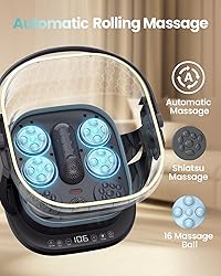 PUBOO Collapsible Foot Spa with Heat and Remote