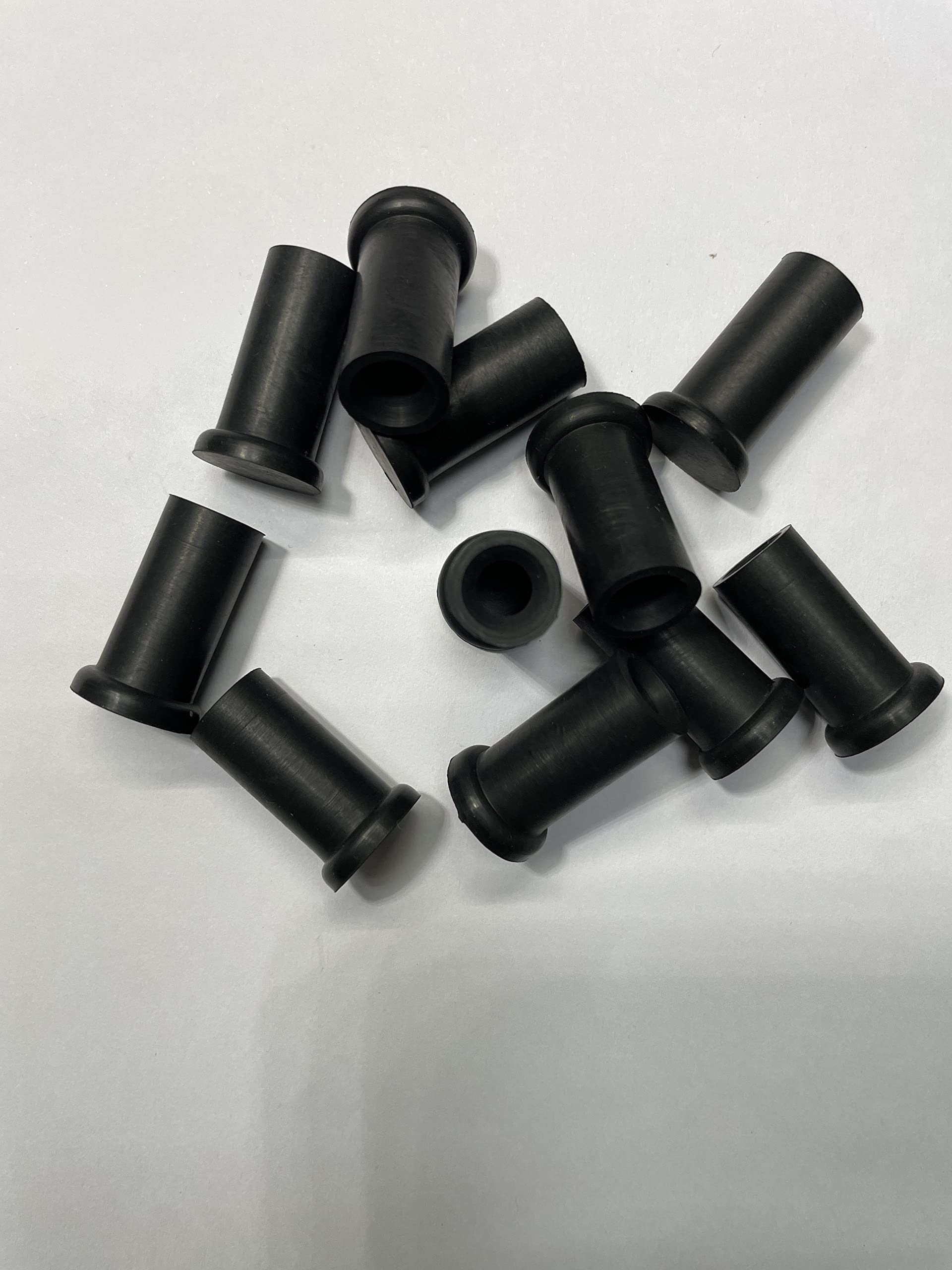 dexierp Protection Force Easy Cap For OD 7.5mm 9/32 Inch (Pack of 15) Ribp Tube Expanded Tube Openning Long Tube Pipe Post End Cover Screw Thread Protectors Elastic Rubber