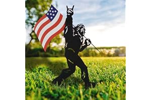 TT & MM Christmas Big Foot Sasquatch Gifts for Men/Women,Bigfoot Yard Decor Metal Garden Stakes,Patriotic Decorations Outdoor Bigfoot Silhouette Statues for Yard Art,Patio,Lawn