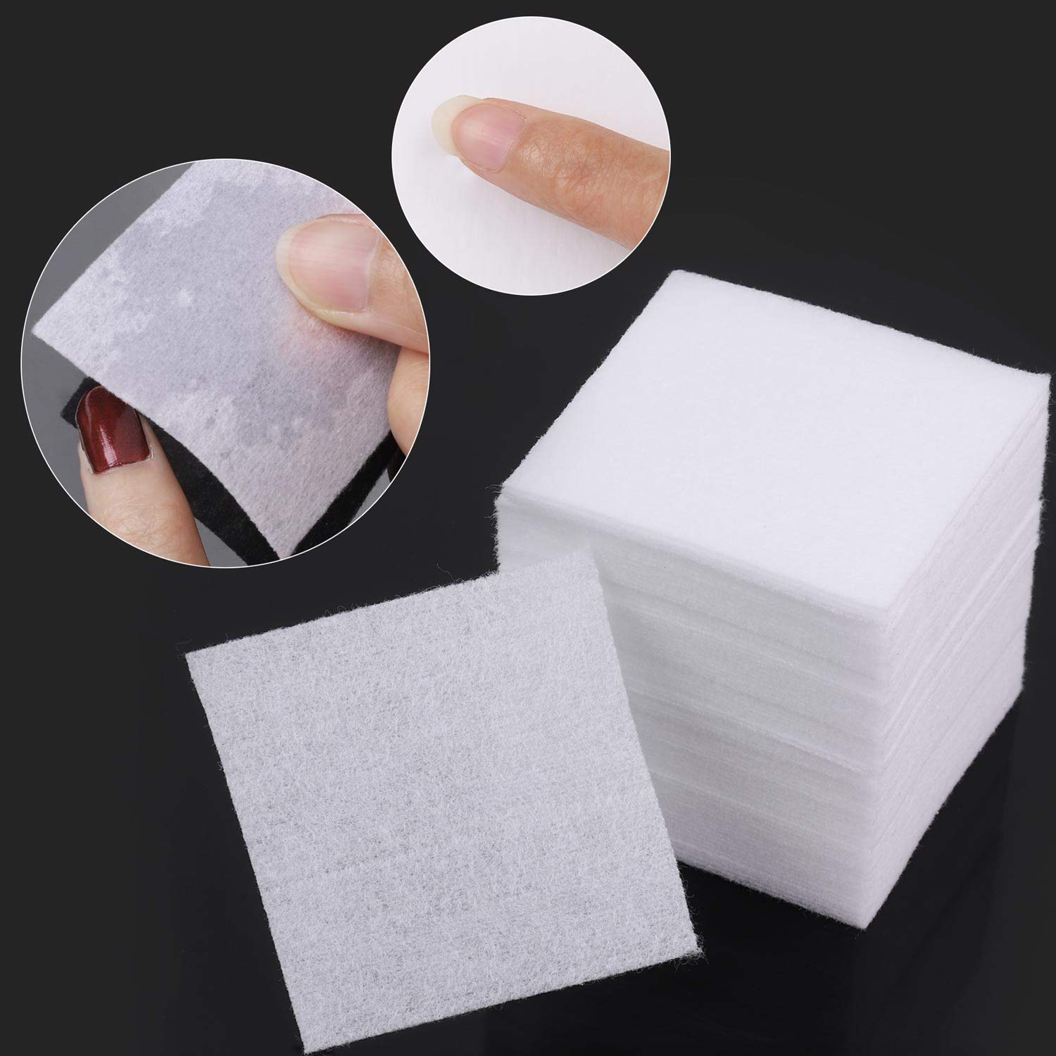 960 pcs Lint Free Nail Wipes Cotton Pads Remover to Soak Off Acrylic Gel Nail Polish with Pumb Bottle Dispenser and 1 Cuticle Pusher : Beauty
