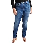 Jag Jeans Womens Plus Size Ruby Mid Rise Straight Leg Jeans