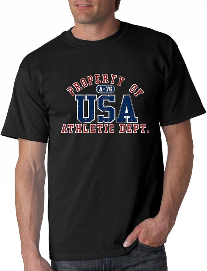Property of USA Athletic Dept Men's TShirt (XL, Black) Amazon.ca