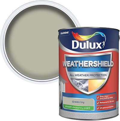 Dulux Weathershield Smooth Masonry Paint Green Ivy 5L