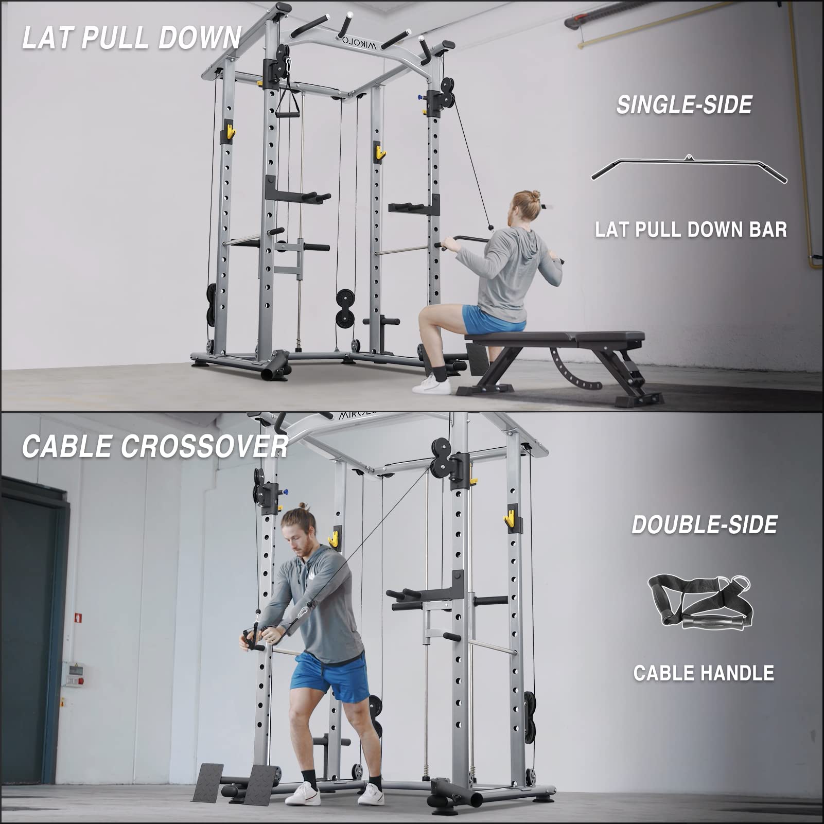 Mua Mikolo Power Cage, 2000lbs Power Rack, Multi-Function Squat Cage ...