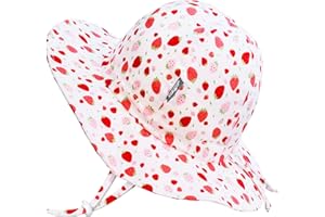 JAN & JUL Adjustable Cotton Floppy Sun Hat with 50+ UPF Protection for Girls
