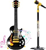 Magic Toy Shop Kids Electric Guitar & Microphone Stand Set 6 String Toy Ages 3+ view 1