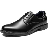 Bruno Marc Men's Dress Oxford Uniform Formal Shoes | Anti-Slip Grooved Rubber Outsole, Dual Cushion Insole, Memory Foam Collar for Office, Wedding &amp; Formal Occasions