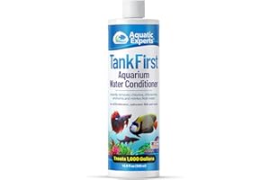AQUATIC EXPERTS TankFirst Complete Aquarium Water Conditioner - Fish Water Conditioner, Instantly Removes Chlorine, Chloramines, and detoxifies Ammonia from Fish Tank (TankFirst Regular, 500 ml)