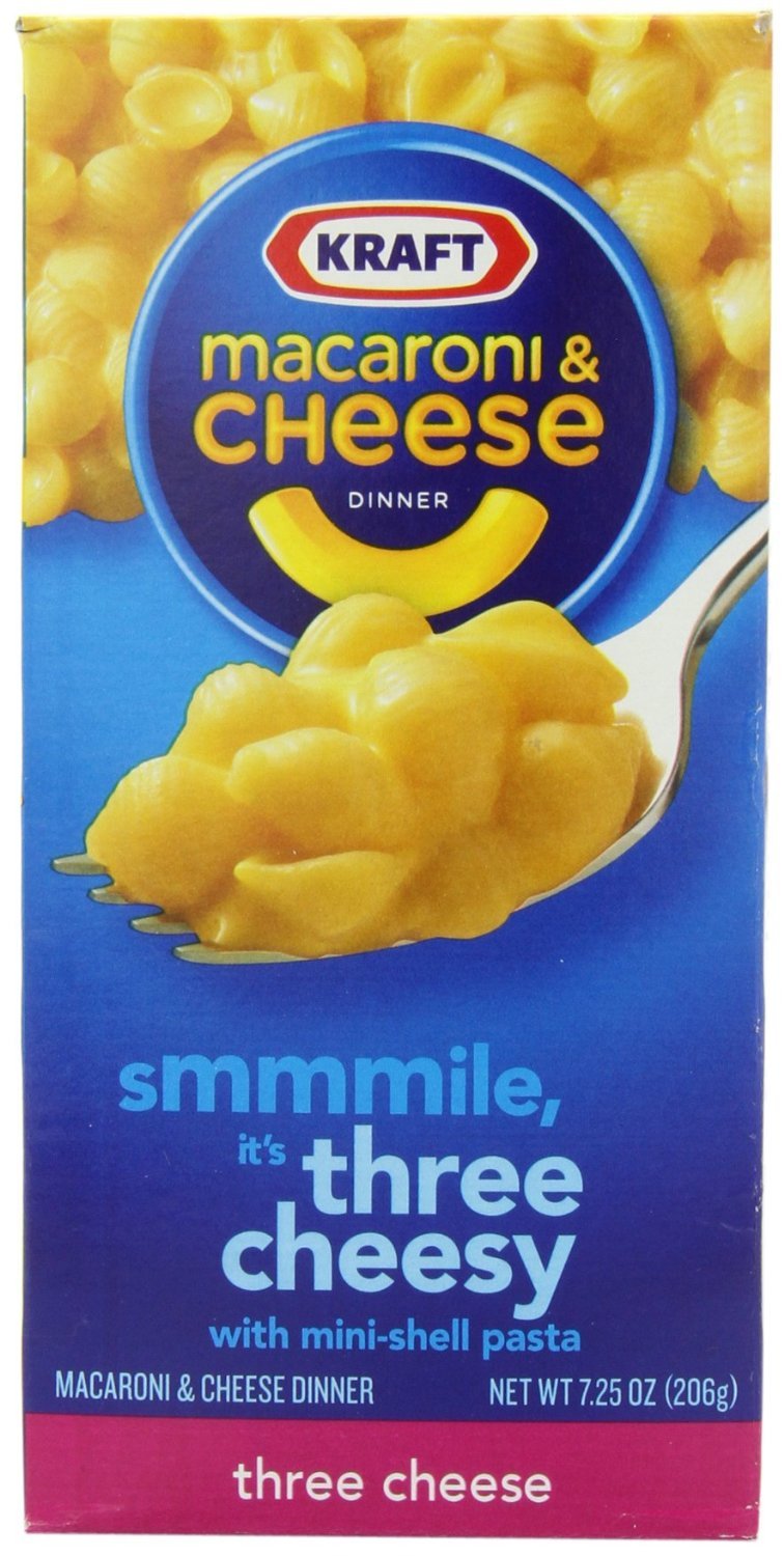 Kraft macaroni&Cheese Mini-shell pasta three Cheese (021000653218)