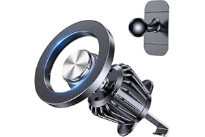 COOLPOW for Magsafe Car Mount【20 Strong Magnets】 Magnetic Phone Holder for Car Air Vent Phone Holder【360°】 for iPhone Magnetic Car Mount, Cell Phone Holders for Car Vent Mount for iPhone 16 15 14 13 Pro Max