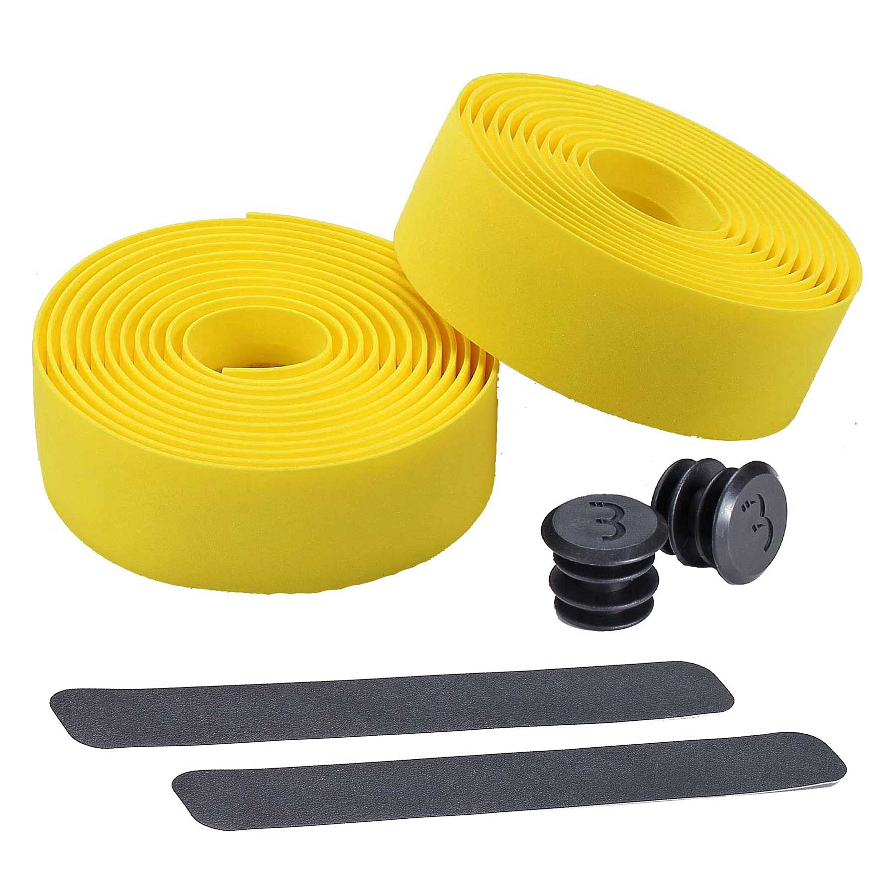 BBB Cycling Bike Handlebar Tape Road Bike Foam Grip Bike Tape Includes Handlebar Plugs RaceRibbon BHT-01 Yellow