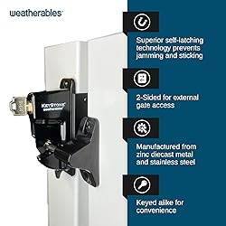 Weatherables Keystone 2-Sided Key-Lockable Gate