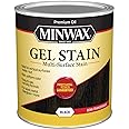 Minwax Gel Stain for Interior Wood Surfaces, Quart, Black