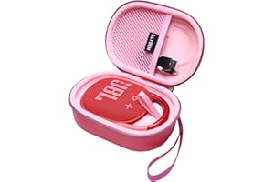 LTGEM Hard Case for JBL Clip 4 Portable Speaker - Travel Protective Carrying Storage Bag(Magenta+Pink)
