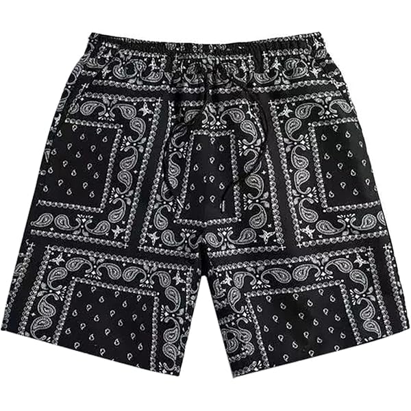 MECH-ENG Mens Paisley Shorts Workout Boxing Running Shorts