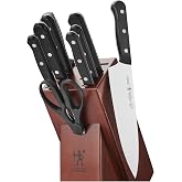 Henckels Solution 10-Pc Knife Set, Razor-Sharp, German Engineered, Brown | Informed by 100+ Years of Mastery. Dishwasher Safe, Durable Blade, Single Piece Precision Stamped Blade Construction.