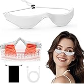 Under Eye Red Light Therapy,3 Modes Red Light Therapy Device Microcurrent Eye Massager,Red Light Glasses For Eye Bags Dark Circles Puffiness Wrinkles Fine Lines, Relieving Eye Fatigue