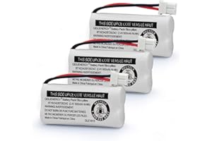 GEILIENERGY Replacement Battery BT162342 / BT262342 BT166342/BT266342 BT183342/BT283342 Compatible for Cordless Telephones CS6114 CS6419 CS6719 EL52300 CL80111(Pack of 3)