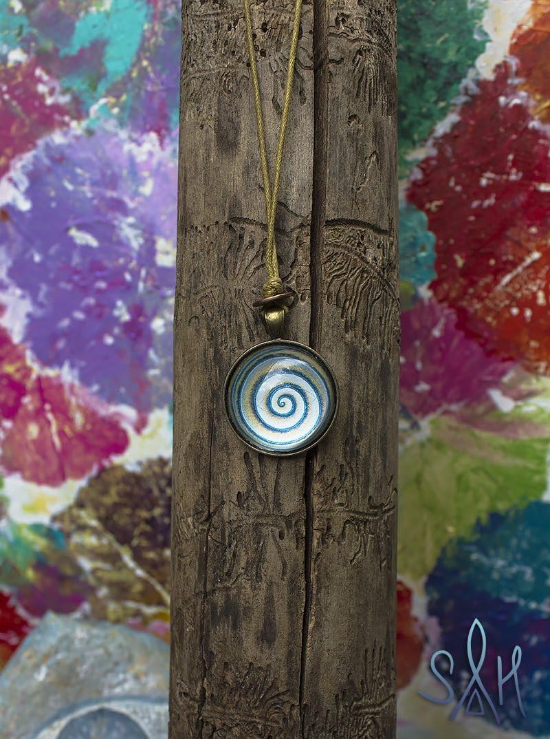 Mandala Art Pendant "PORTAL OF LIGHT" © SaH Art