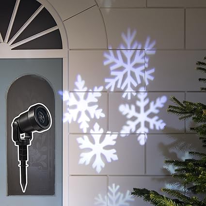 LED Schneeflocken Projektor Lights4fun
