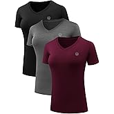NELEUS Women's 3 Pack Compression Workout Athletic Shirt