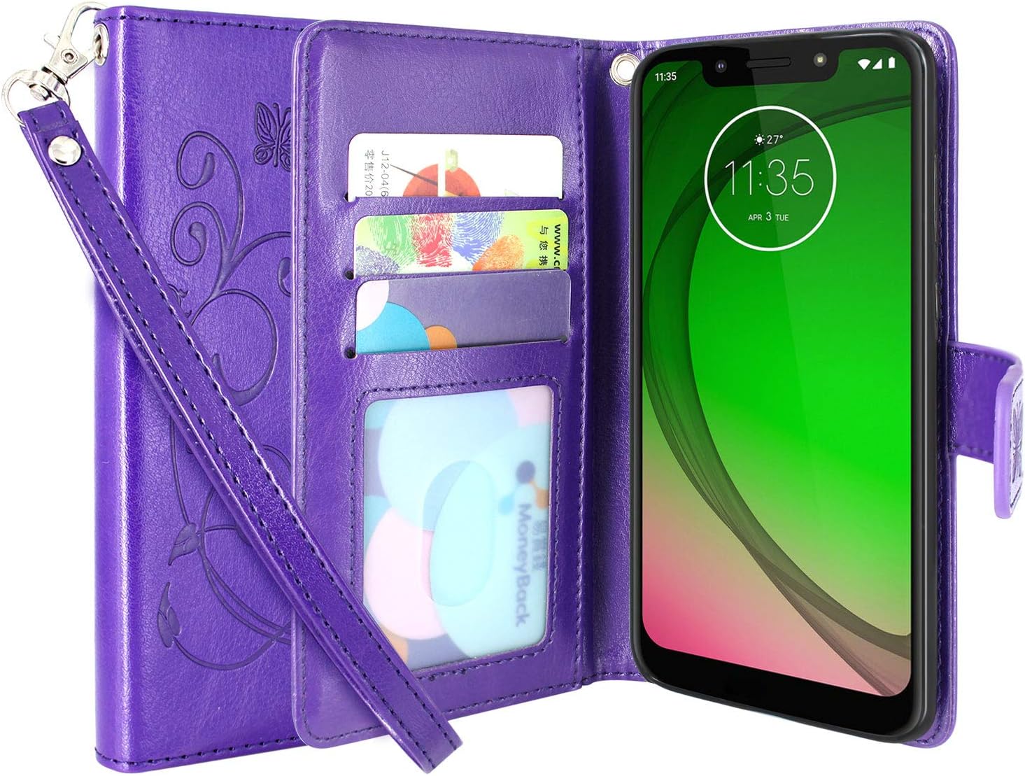 For Moto G7 Power /G7 Supra Case, Lacass Cat Tree Pattern