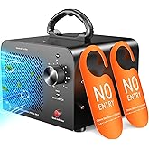 Ozone Generator 48,000mg, Commercial Ozone Machine Odor Removal, High Capacity O3 Ionizer Air Purifier Deodorizer, Portable Mini for Car, Home, Smoke, Pets, Industrial, for 4000 Square Feet -Black