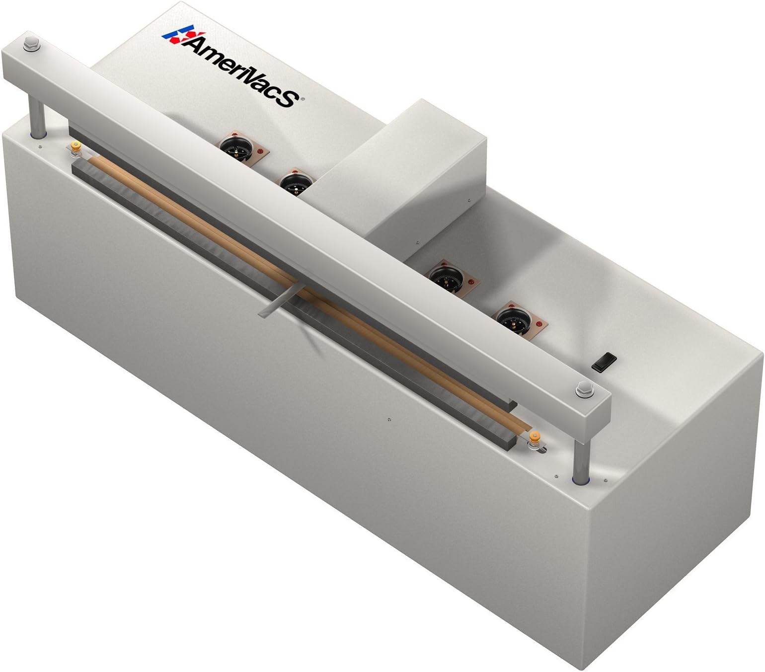 AmeriVacS CAVN-20 Retractable Nozzle Vacuum Sealer with Built-in Air Compressor and Gas Purge, 20" Seal Length, 1/4" Seal Width