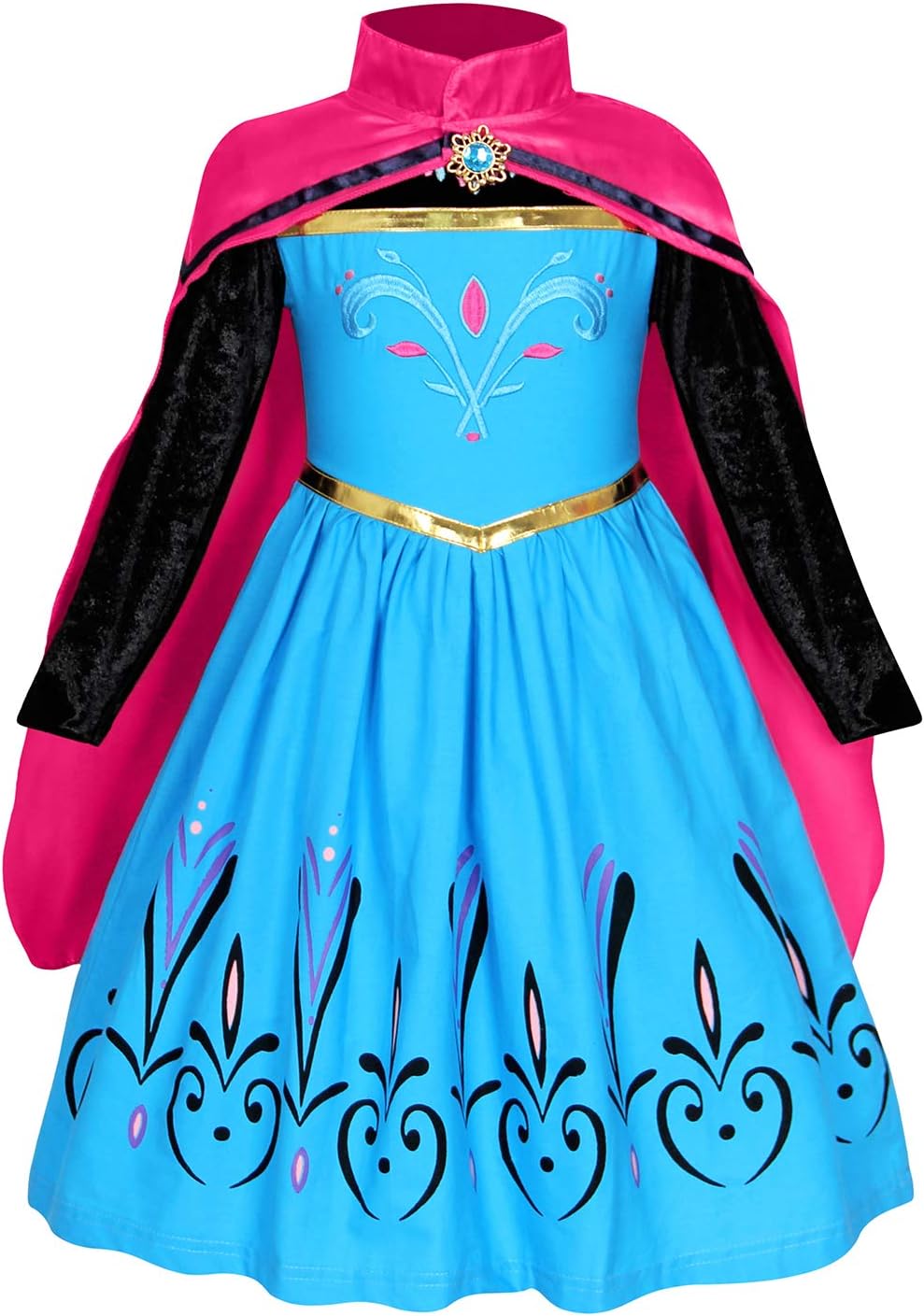 AmzBarleySnow Queen Elsa Dress for Girls Costume Kids Birthday Party Halloween Cosplay Fancy Dresses