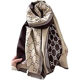 FairyCity Women's Soft pashmina Shawl Oversized Winter Warm blanket Scarf Long Cashmere Shawls Wraps Geometric patterns