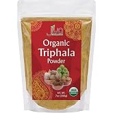 Jiva Organics Organic Triphala Powder 7 Ounce Bag - Ground Amla, Bhibitaki, and Haritaki Fruits Blended, 100% Natural &amp; Non-GMO