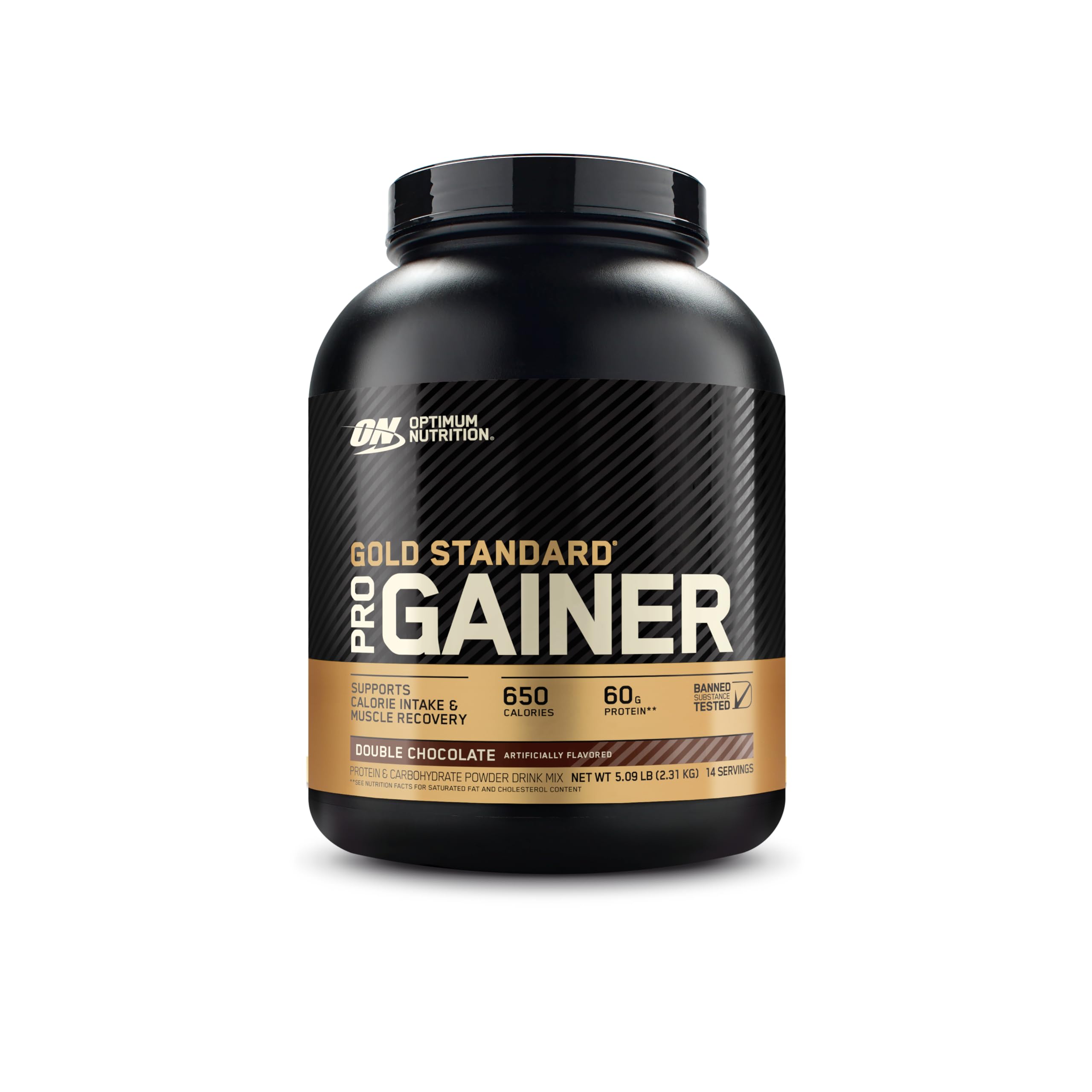 Photo 1 of Optimum Nutrition GS Pro Gainer Weight Gainer Protein Powder, Double Chocolate, 5.09 Pounds (Packaging May Vary)