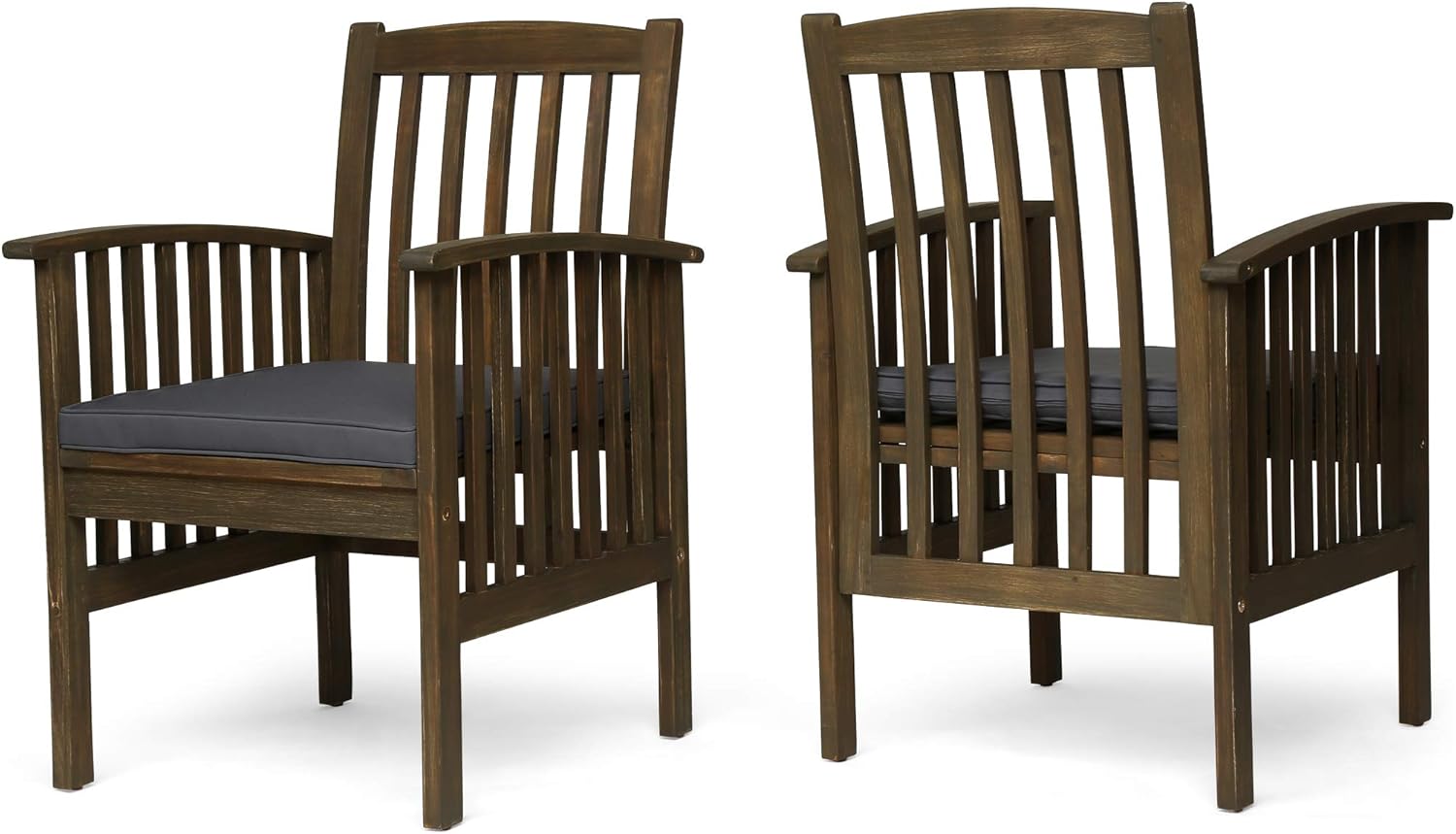 Great Deal Furniture Phoenix Acacia Patio Dining Chairs