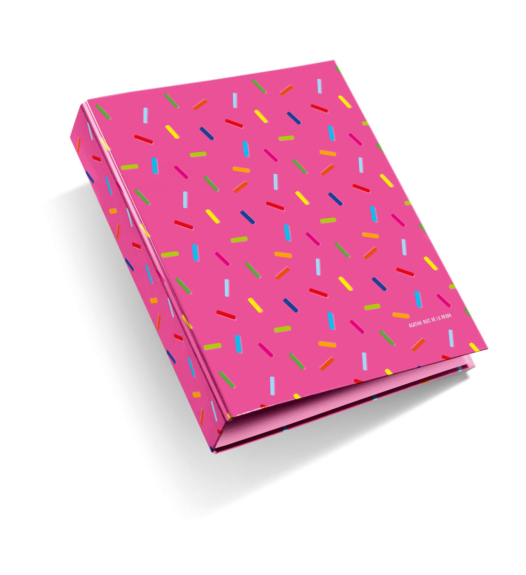 Miquelrius - Ring Binder, Folder A4 Size, 4 Rings of 40 mm, Hard Cardboard Cover, Agatha Ruiz de la Prada, Candy Collection