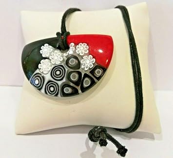 Idee Regalo Natale Amazon.Generico Collana Donna 76 Cm Ca Ciondolo Mezza Luna Vetro Di Murano Idea Regalo Natale San Valentino Amazon It Giochi E Giocattoli