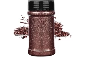 TORC Brown Fine Glitter 4 oz Glitter Powder for Tumblers Resin Crafts Slime Cosmetic Nail Painting Festival Decoration