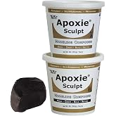 Aves Apoxie Sculpt - 2 Part Modeling Compound (A &amp; B) - 4 lbs, Apoxie Sculpt for Sculpting, Modeling, Filling, Repairing, Easy to Use Self Hardening Modeling Compound &ndash; Black
