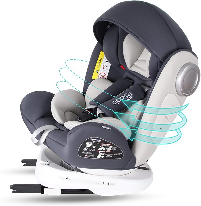 Bonio Baby Car Seat 360 Swivel ISOFIX Group 0+/1/2/3 (036 kg) with