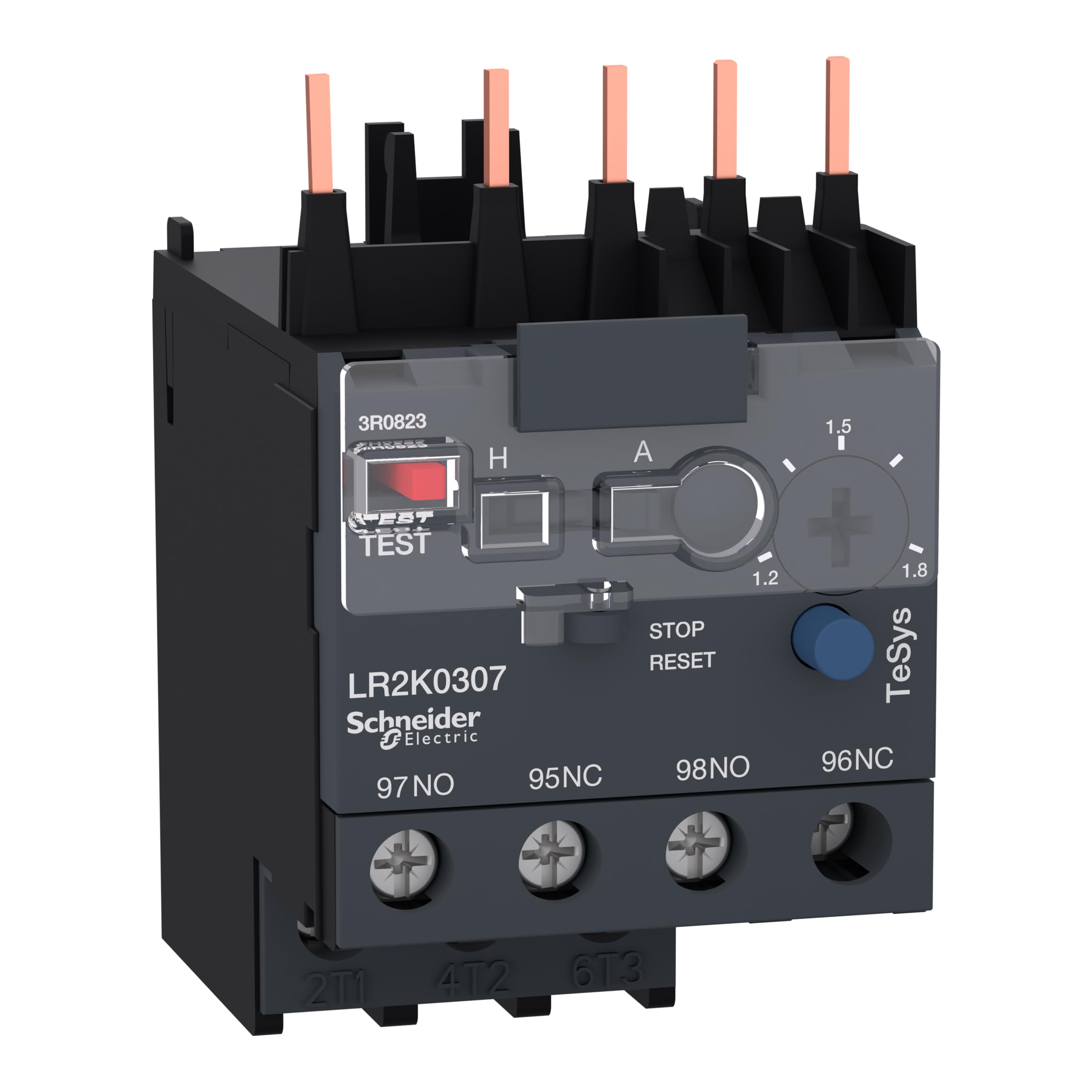 Schneider Electric, TeSys K - differential thermal overload relays - 1.2...1.8 A - class 10A, LR2K0307